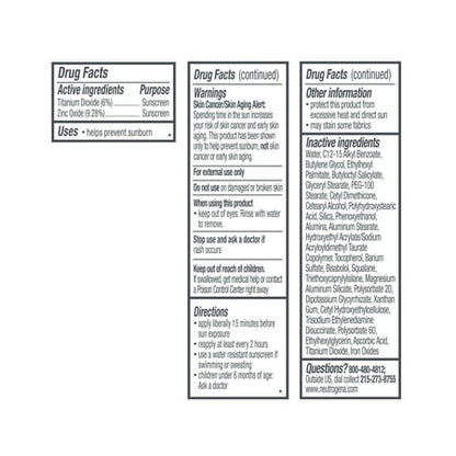 Neutrogena Radiant Tinted Face Moisturizer, Sheer Fair 20, 1.1 fl. oz