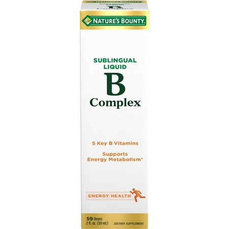 Nature's Bounty Vitamin B-Complex Liquid for Energy Metabolism, 59 Doses *Exp 01/2026*