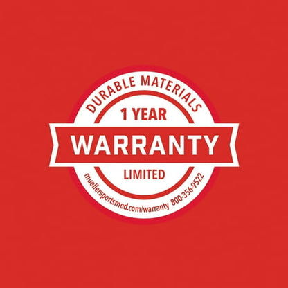 Mueller Hybrid W-Latex Knee & Leg Brace, Lightweight, Breathable, One Size *Open Box Product is New* *Damaged Box*