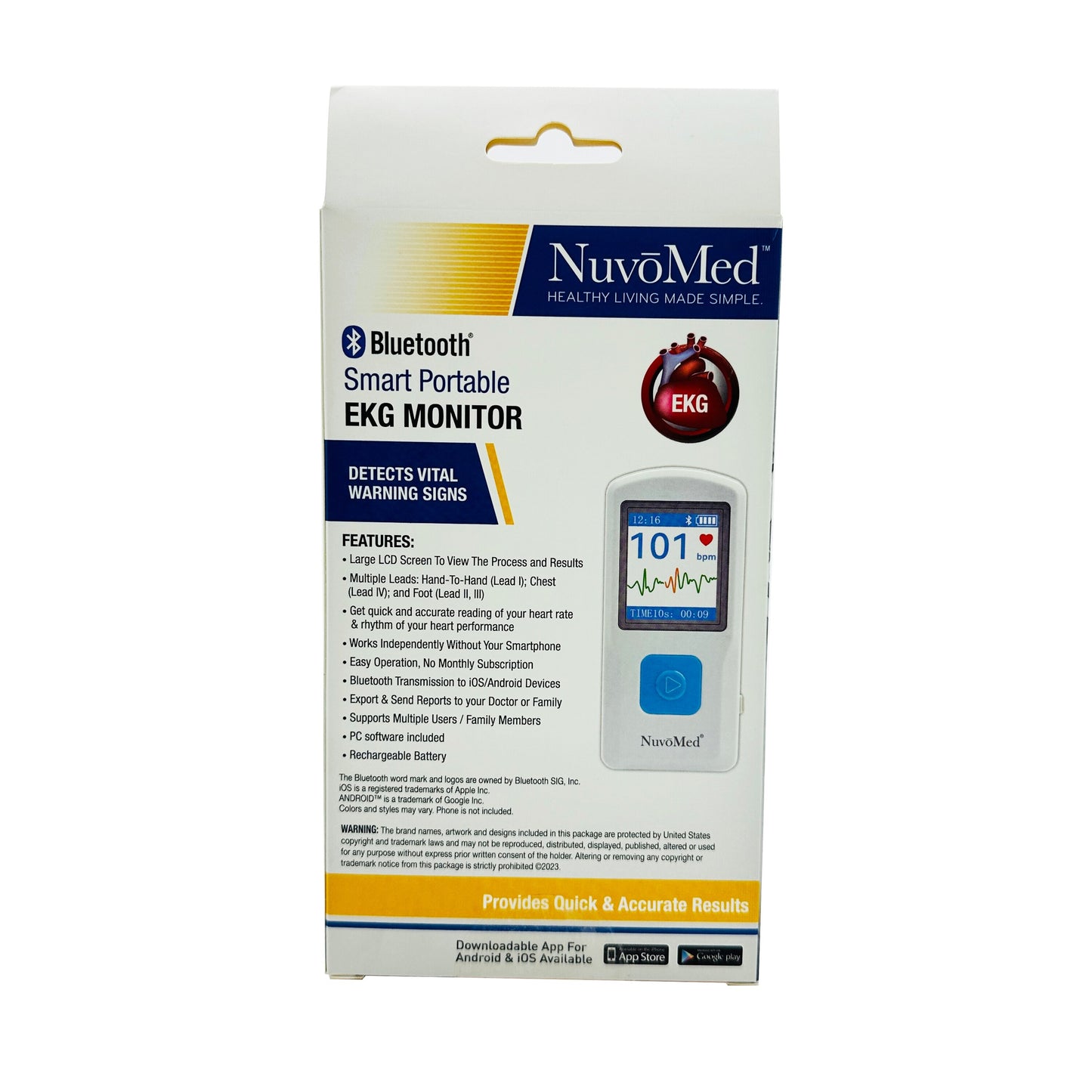 Nuvomed Smart Portable EKG Monitor