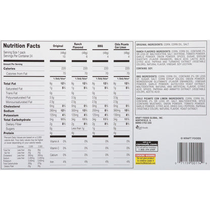 Corn Nuts 4 Flavor Mix Variety Pack, 1.7-Ounce Bags (Pack of 24) (BB 02/16/27)