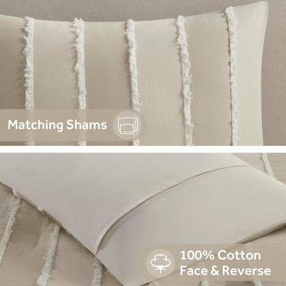 INK+IVY Shay Comforter Set, King/Cal King, Taupe 3pc