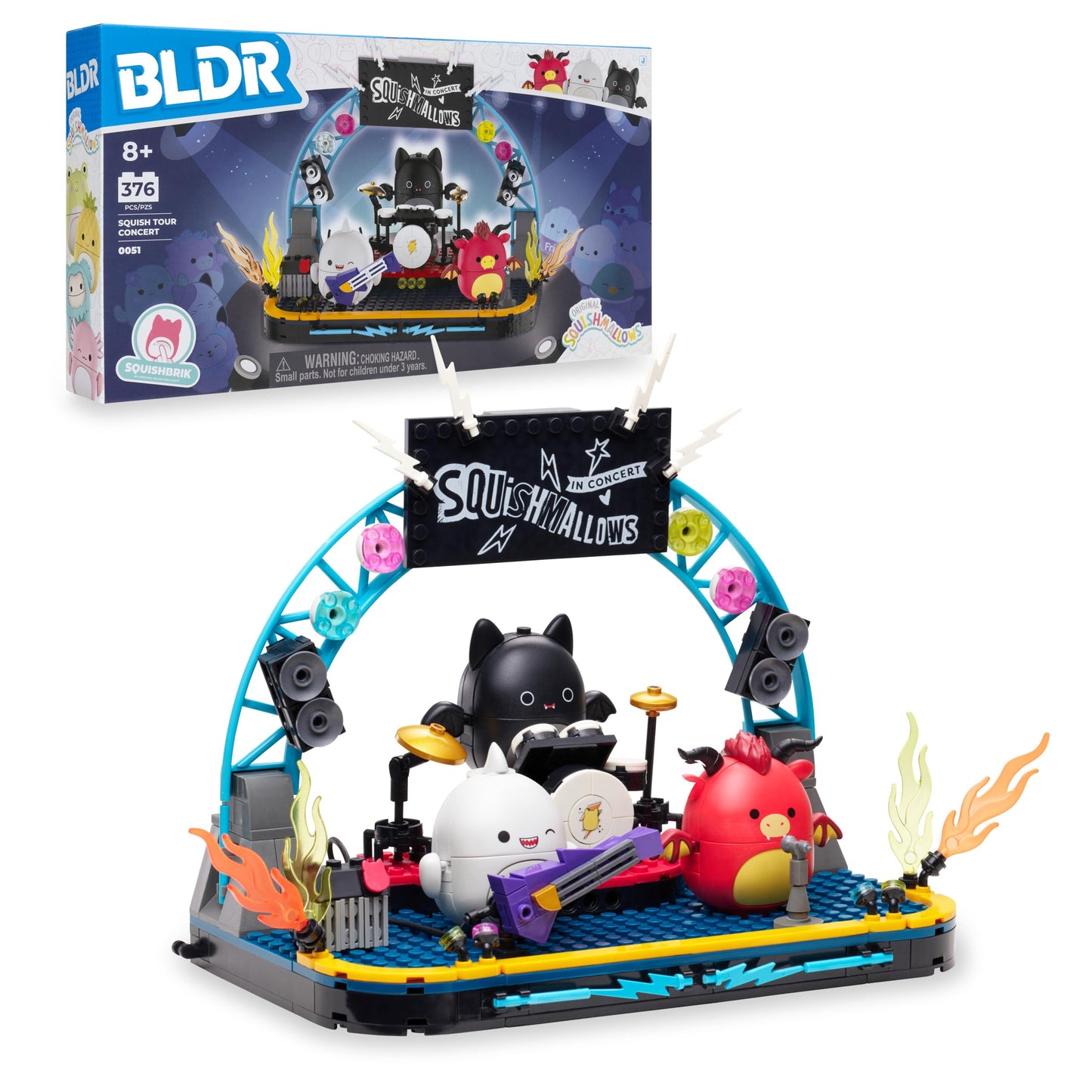 BLDR Squishmallows 375-piece Squish Tour Concert