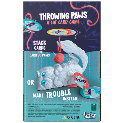 Hasbro Gaming Throwing Paws Cat Card Game