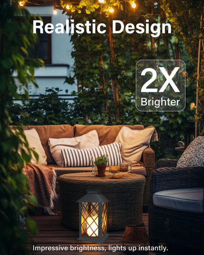 Solar Lanterns Outdoor Waterproof, 14 Inch