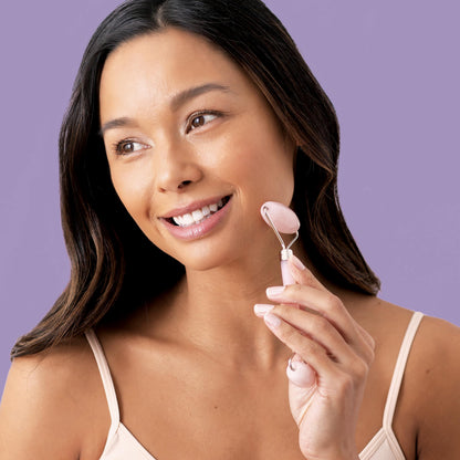 Plum Beauty Rose Quartz Facial Roller