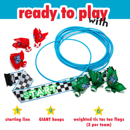 Franklin Field Day Deluxe Tic Tac Toe Racing for Kids and Adults