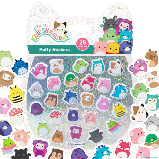 Horizon Group USA Puffy Sticker Playset for Kids, Squishy Squishmallows