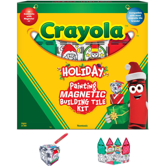 Crayola Magnetic Tiles, Gingerbread Doodle, Set of 24 Pieces