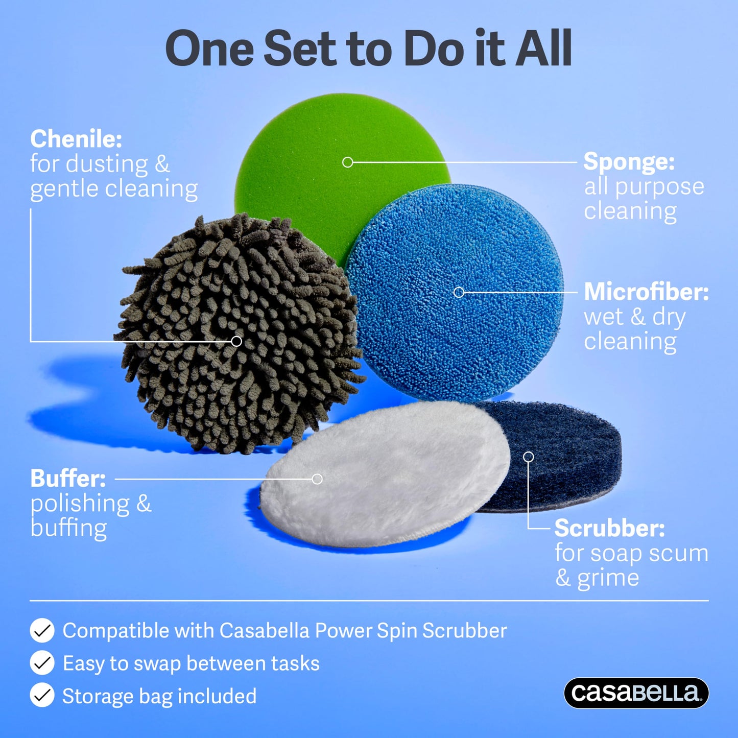 Casabella Power Spin Attachment Set (Damaged Box)
