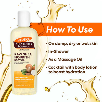 Palmer's Raw Shea Nourish Body Oil 250 Ml