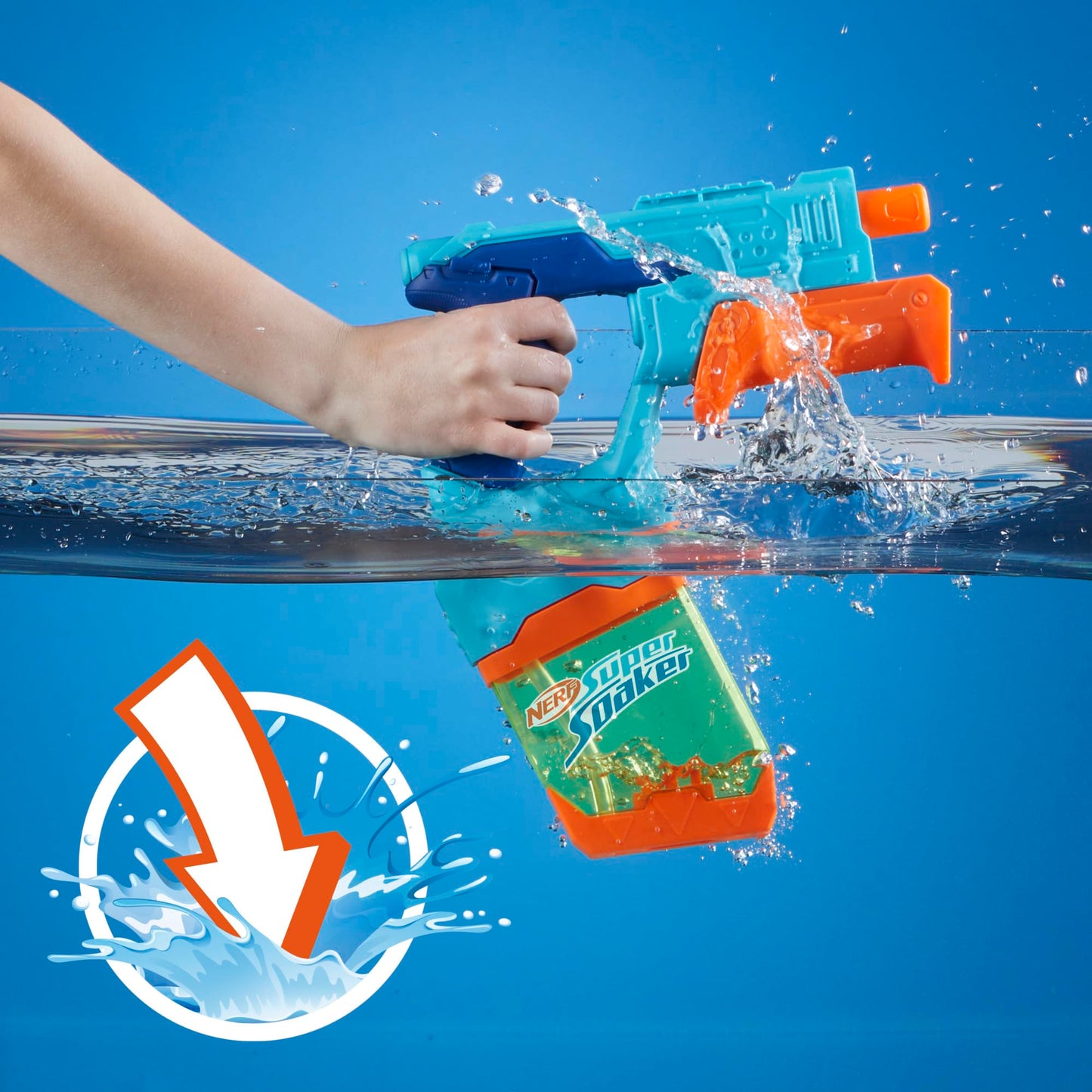 Nerf Super Soaker Dunk-Fill, 2 Water Blasters, Easy Instant Fill
