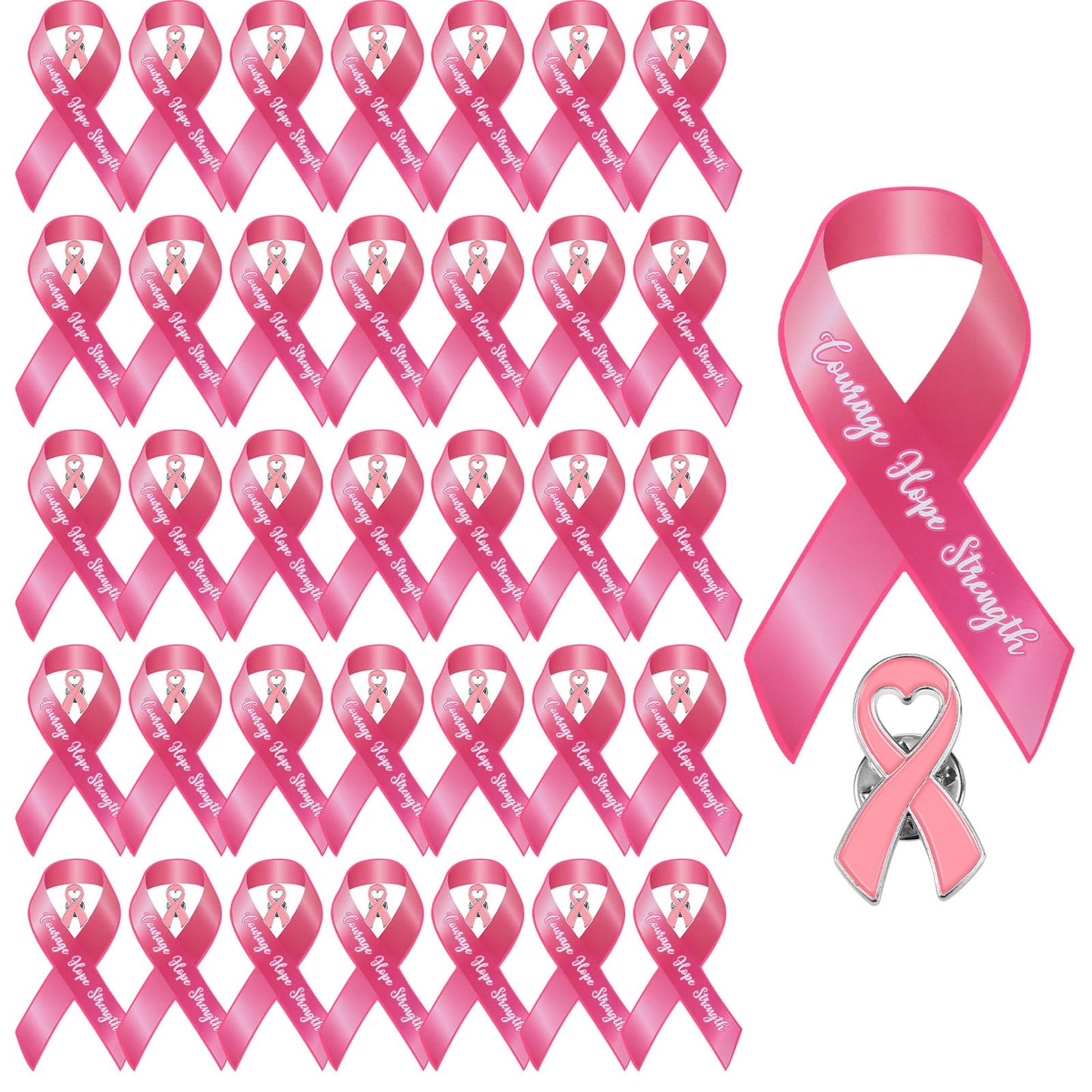 72 Pcs Breast Cancer Awareness Set
