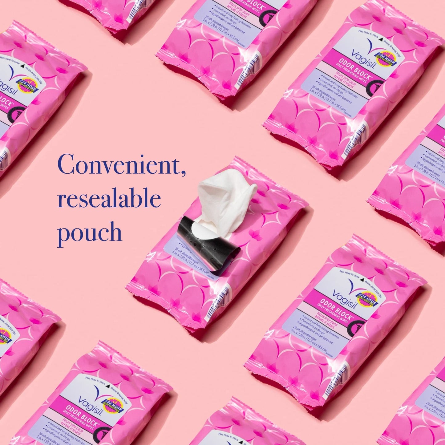 Vagisil Odor Block Daily Freshening Wipes 20ct