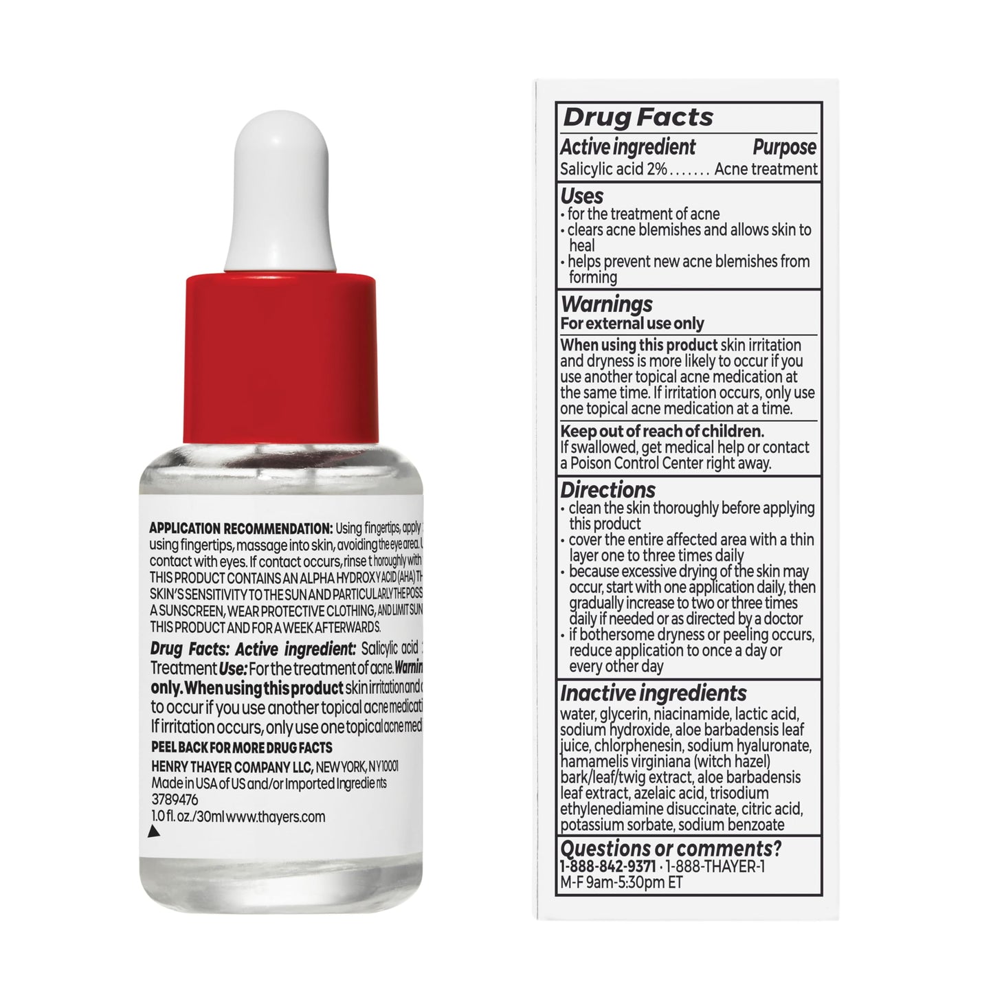 Thayers Double Action Acne Serum with Salicylic Acid