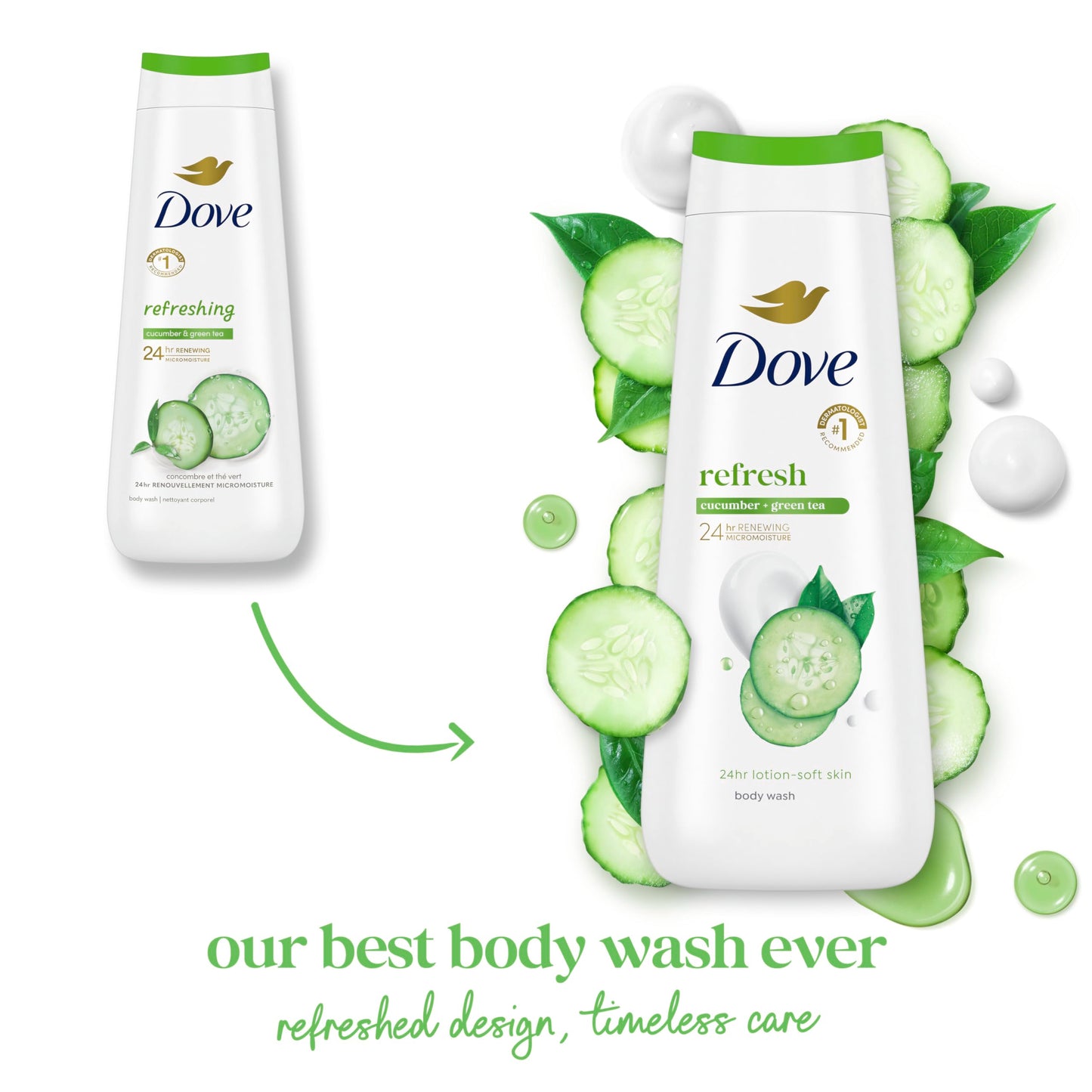 Dove Body Wash Refresh Cucumber and Green Tea