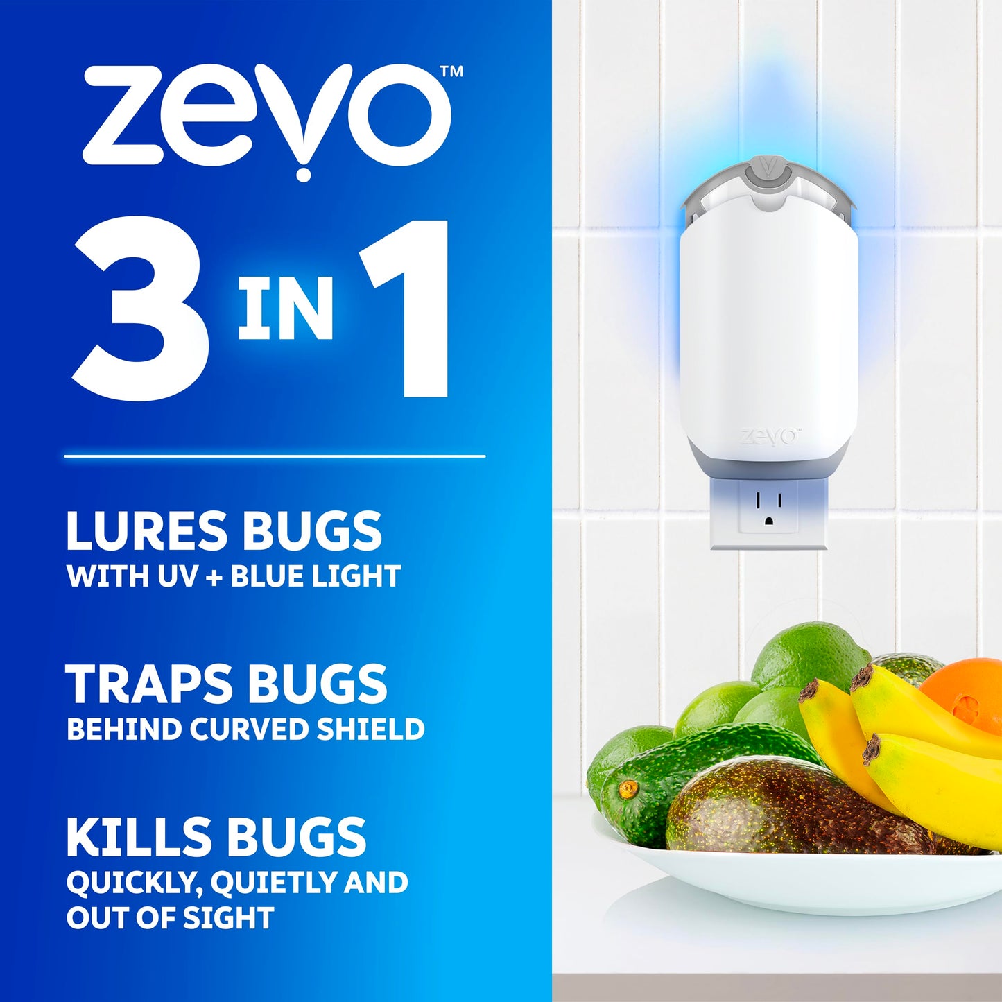 Zevo Flying Insect Traps, 2 Traps & 2 Cartridges