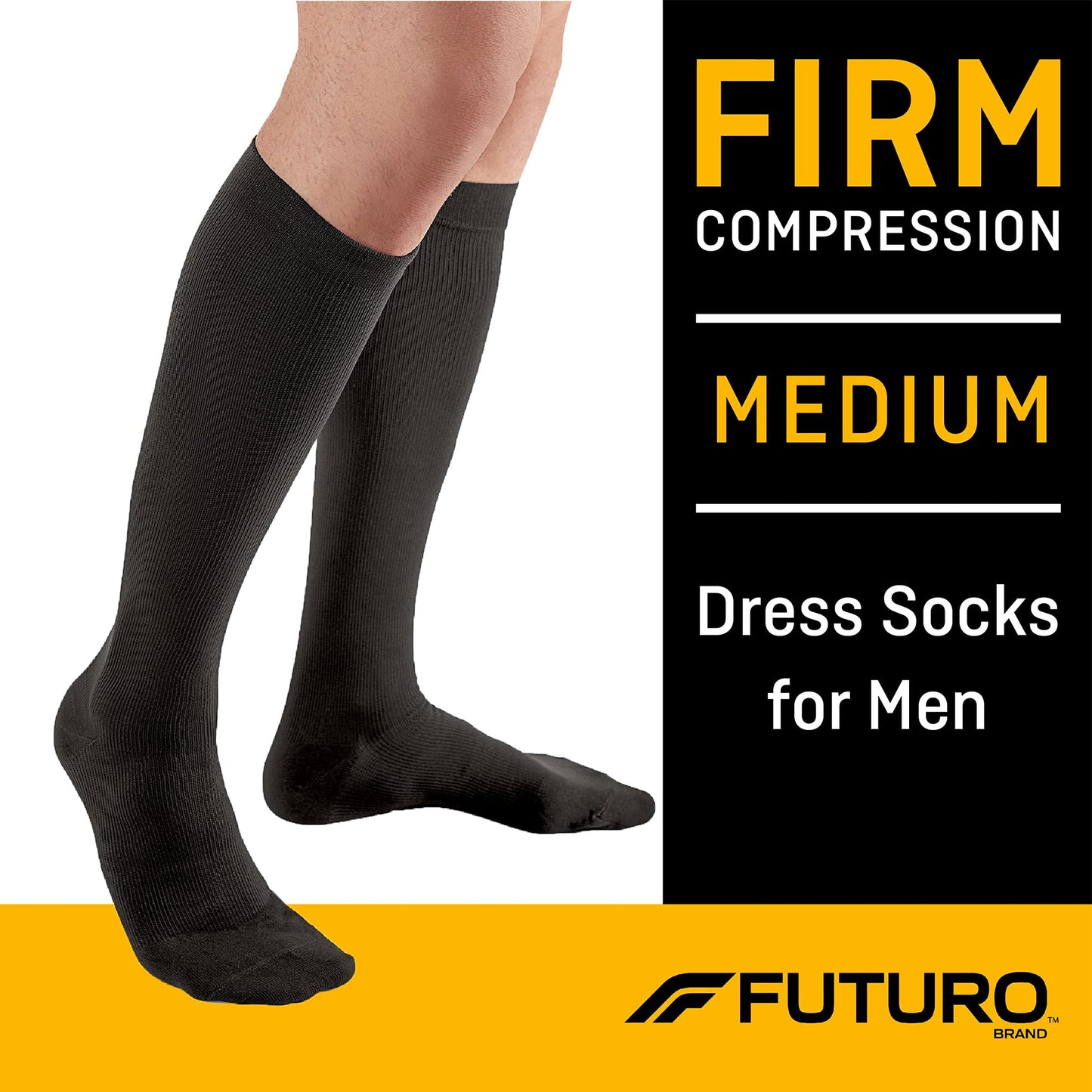 FUTURO Dress Socks For Men Firm Medium