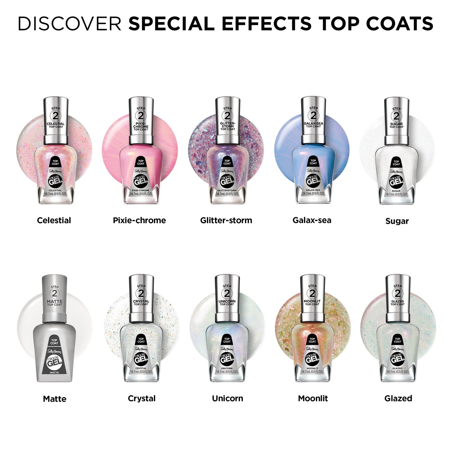 Miracle Gel Top Coat Nail Polish Pixie Chrome