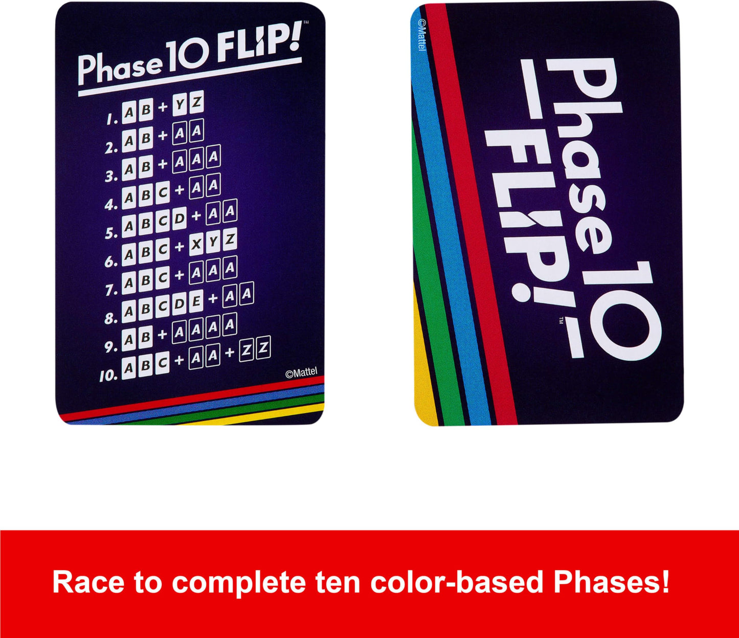 Mattel Games Phase 10 Flip Card Game