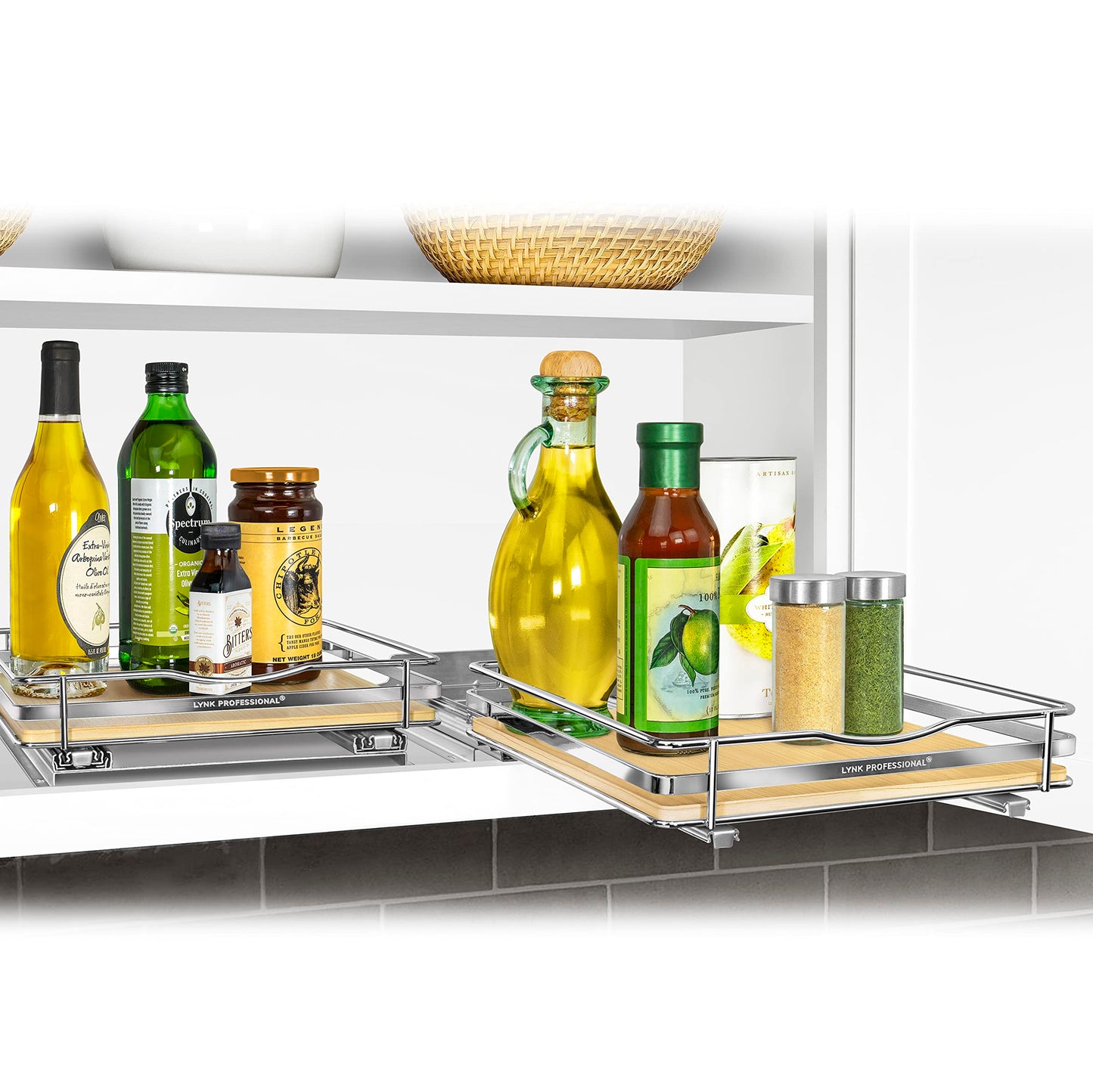 Elite Pull Out Spice Rack Organizer for Cabinet,10-1/4 in.