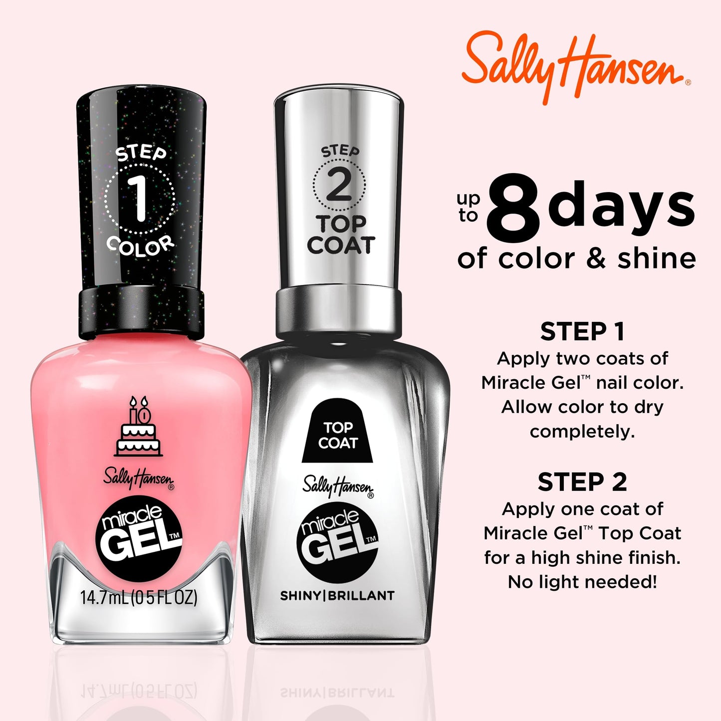 Miracle Gel Nail Polish 341 Pink an Outfit