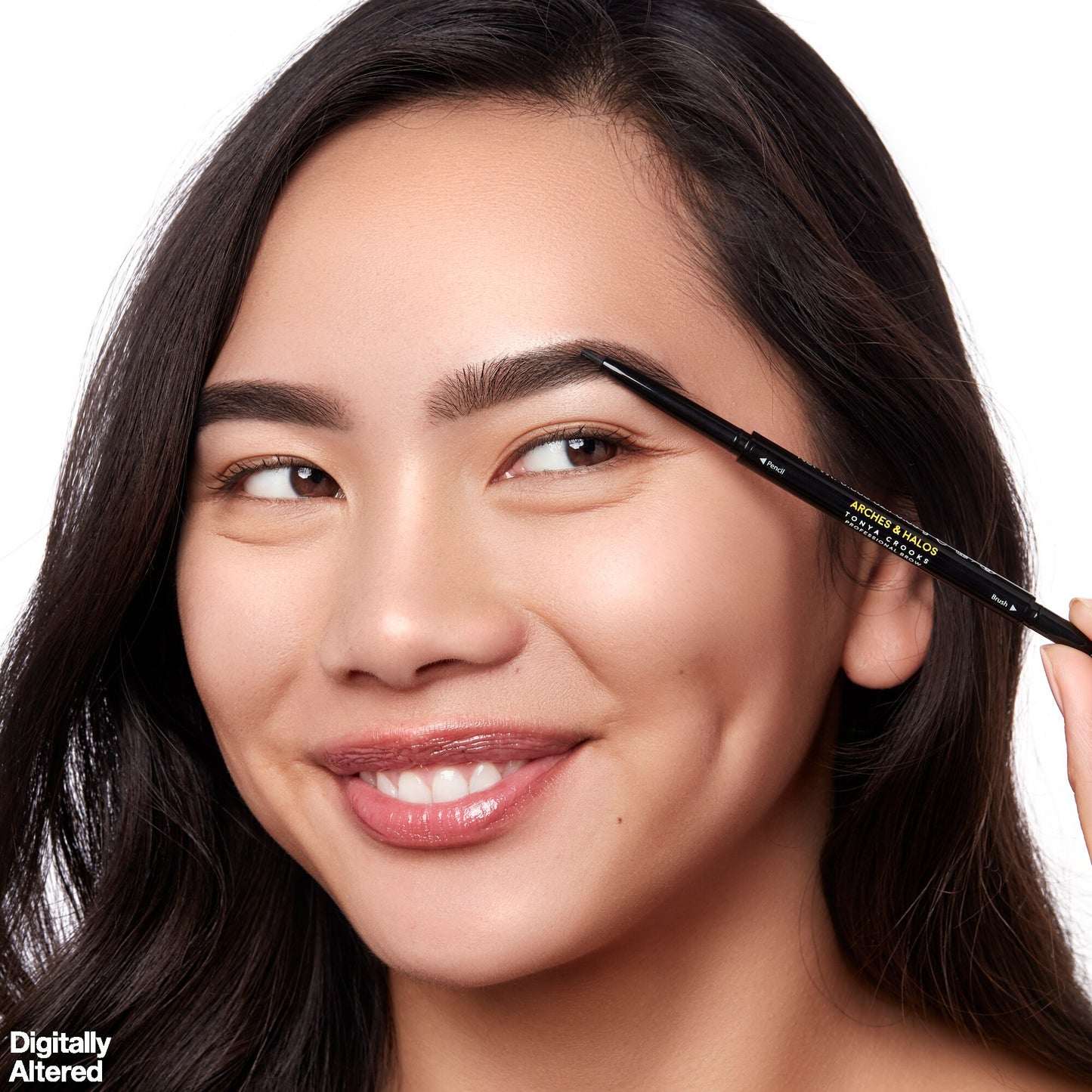 Arches & Halos Micro Defining Brow Pencil, Charcoal *Damaged Box*