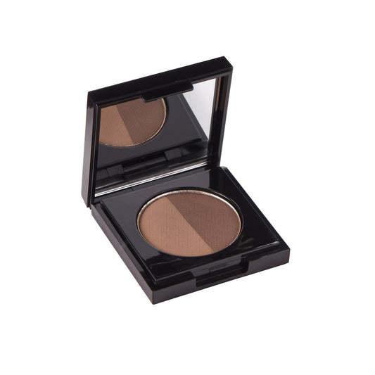 Arches & Halos Duo Luxury Brow Powder, Neutral Brown