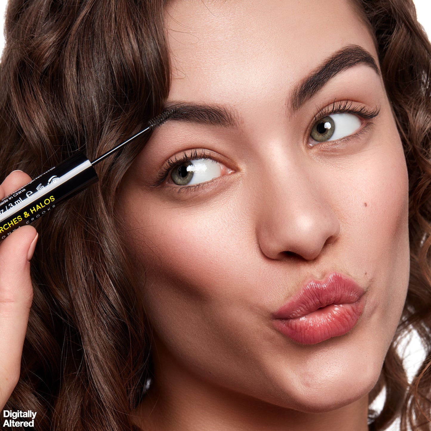 Arches & Halos Microfiber Tinted Brow Mousse, Dark Brown *Damaged Box*