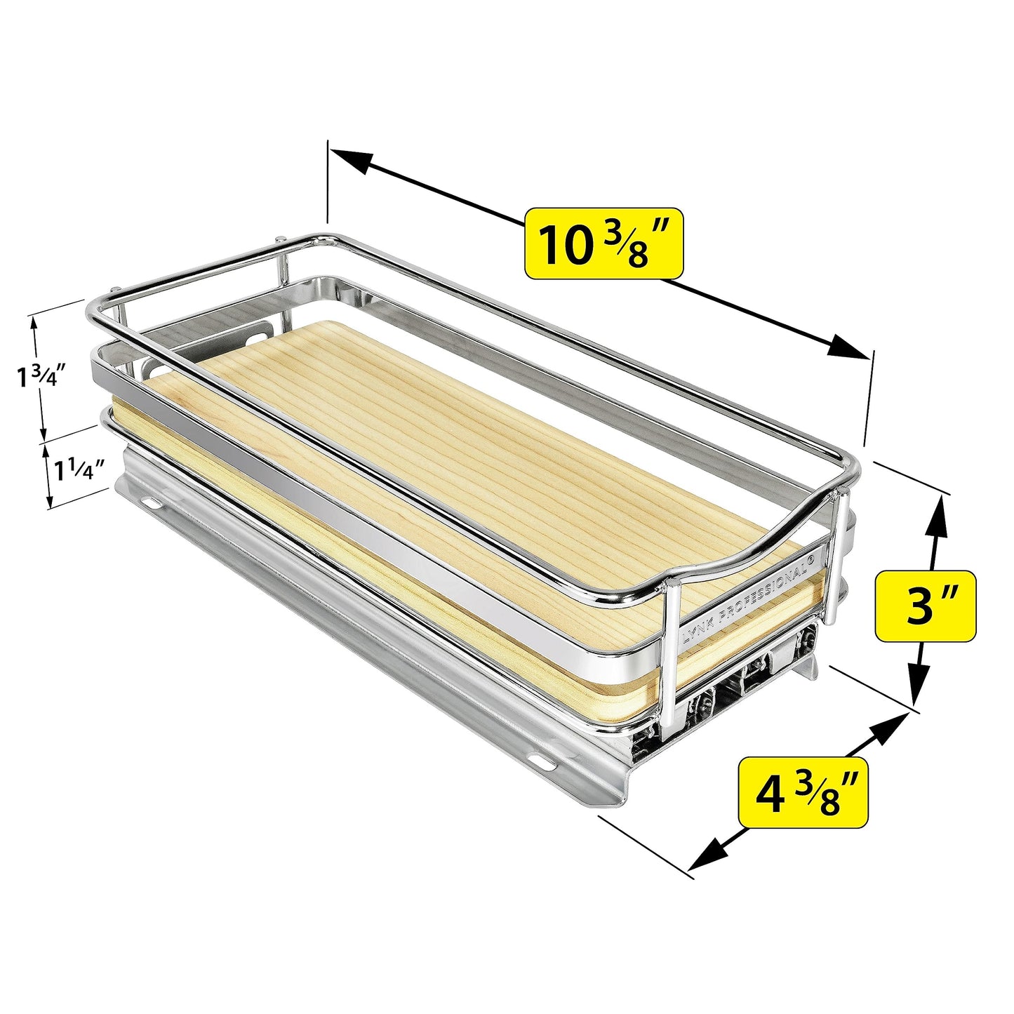 Elite Pull Out Spice Rack Organizer for Cabinet, 4-1/4 in.