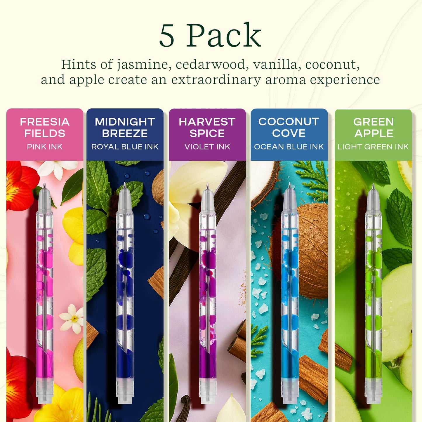 Lifelines Scented Lava Gel Pen Set, 2-Pack