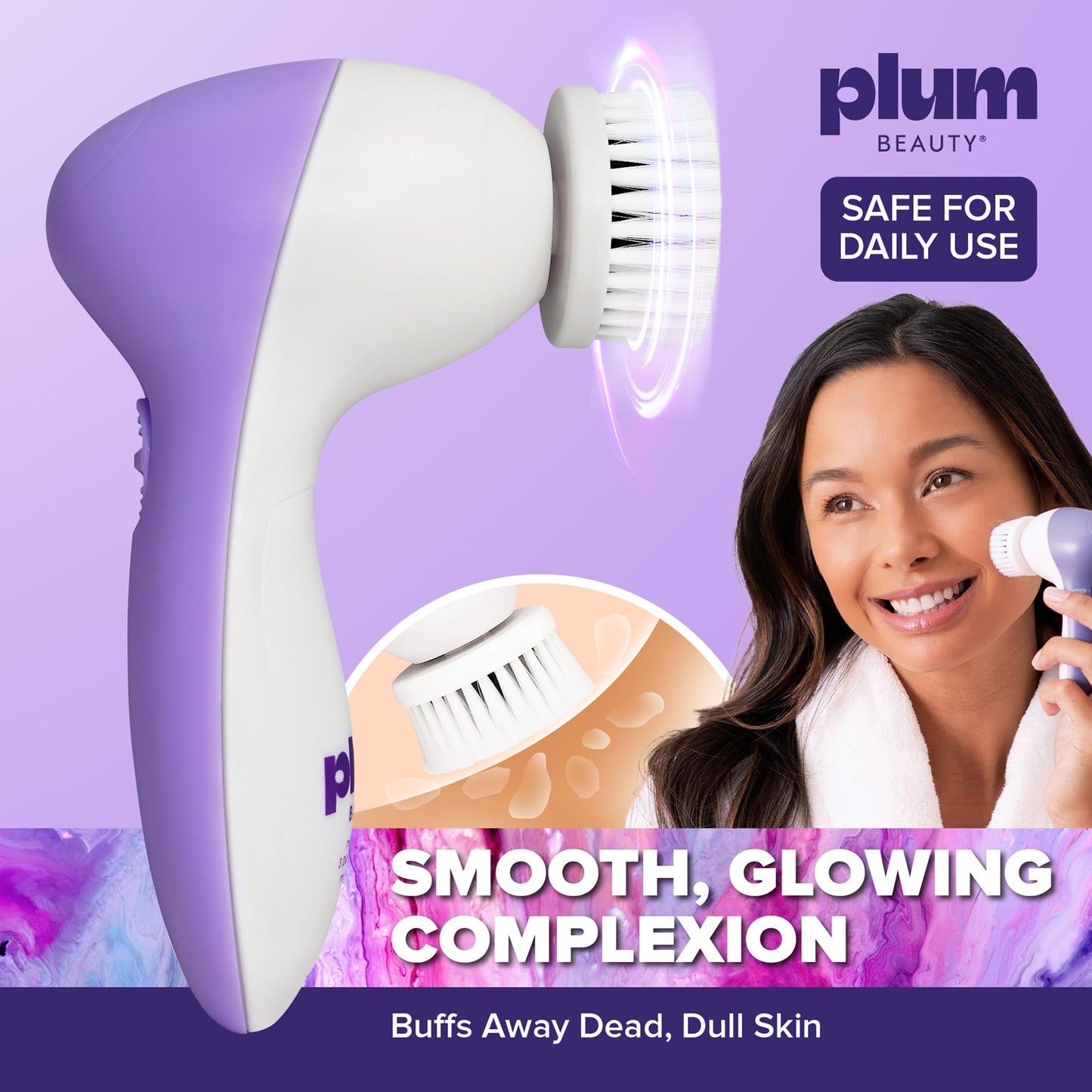 Plum Beauty Electric Facial Cleansing Brush Rechargeable