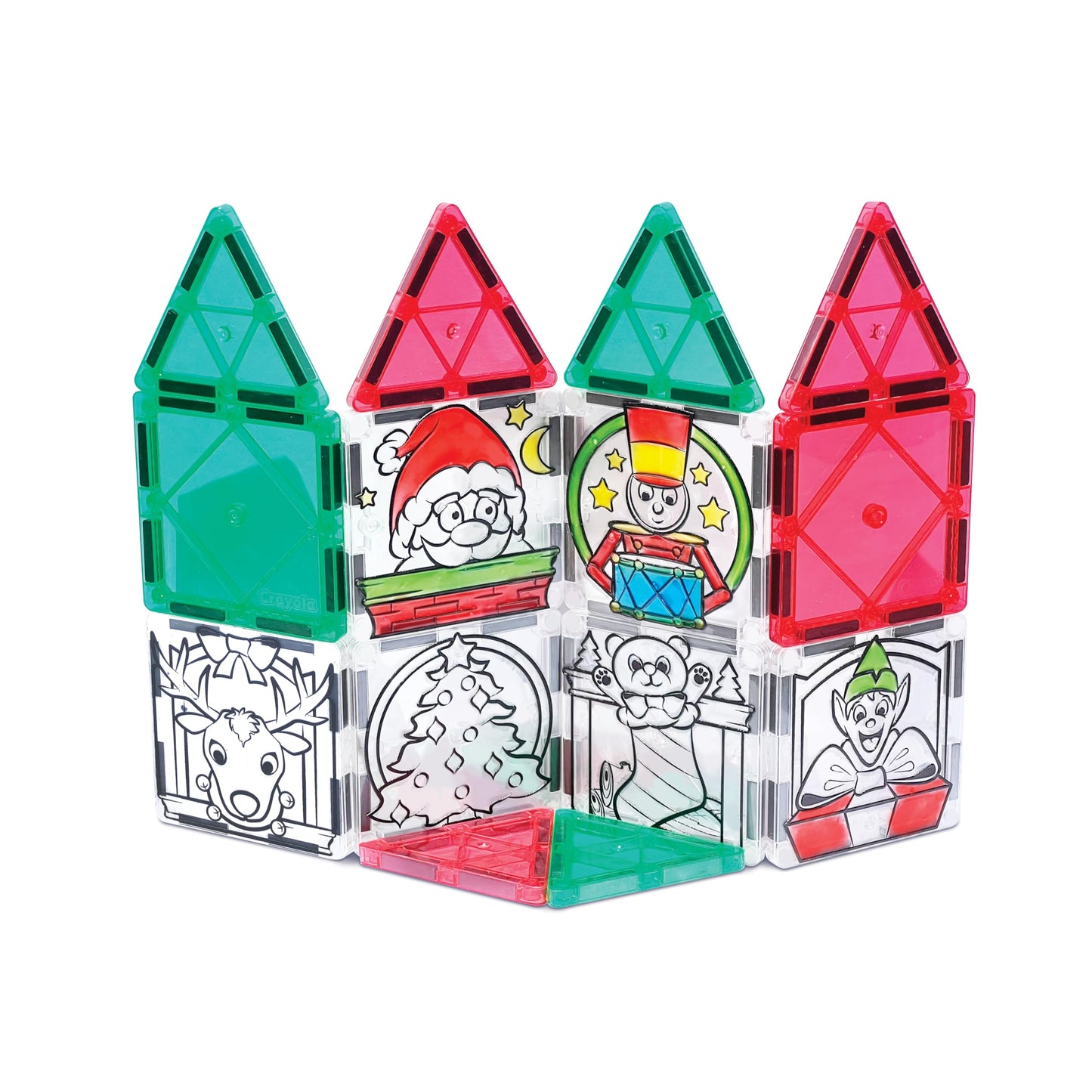 Crayola Magnetic Tiles, Gingerbread Doodle, Set of 24 Pieces