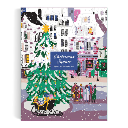 Galison Joy Laforme Christmas Square – Paint By Numbers Kit
