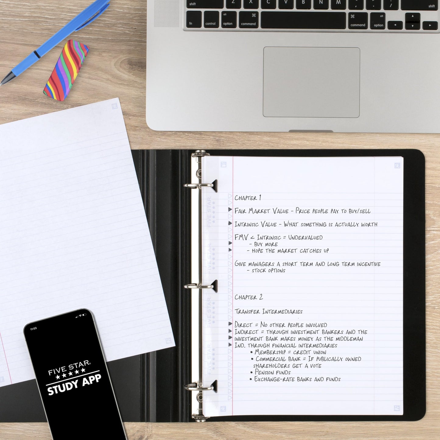 Five Star Loose Leaf Paper + Study App, College Ruled Filler Notebook Paper