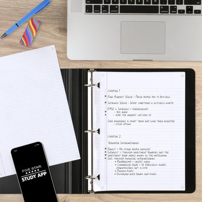 Five Star Loose Leaf Paper + Study App, College Ruled Filler Notebook Paper