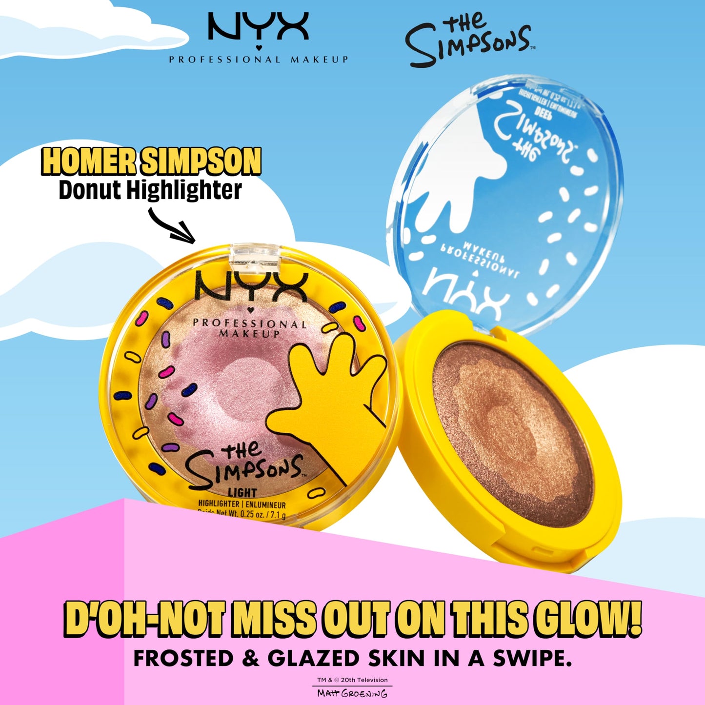 NYX Homer Simpson Donut Highlighter