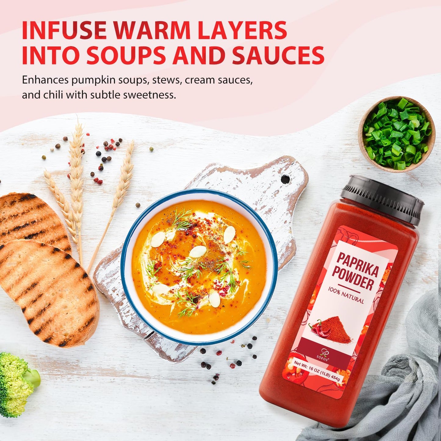 Paprika Powder 16oz Sweet (Best Before Mar. 6 2027)