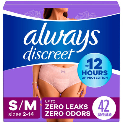 Always Discreet Maximum Underwear S/M 42ct