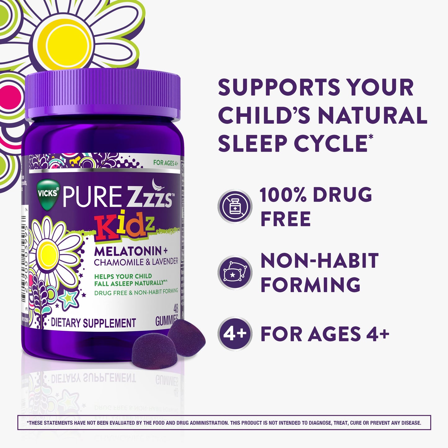 Zzzs Kidz, Melatonin Sleep Aid, 48 Gummies Exp Sep 2026