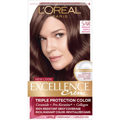 L'Oreal Paris Excellence Creme, 5AR Medium Maple Brown
