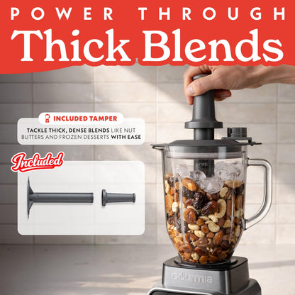 Gourmia 1250W 4-Speed Blender Gray