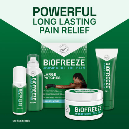 Biofreeze XL Pain Relief Patches 4ct