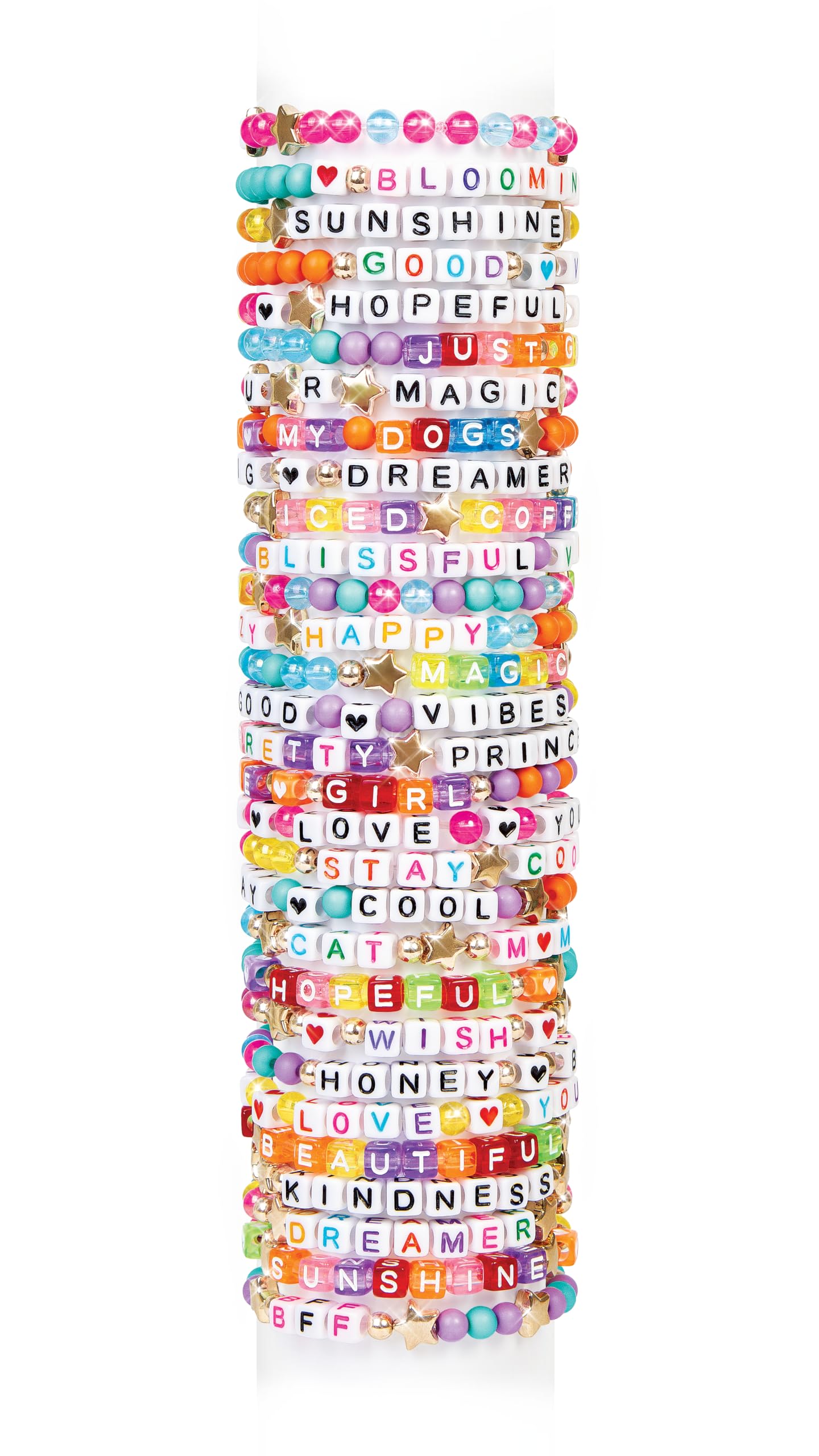 Make It Real: Say Yes! Alphabet Bead Bracelet Set