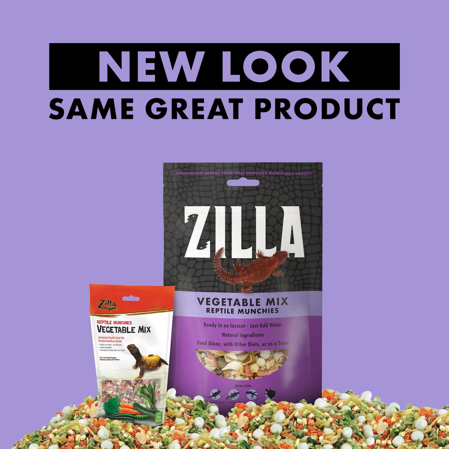 Zilla Reptile Vegetable Mix 4oz (Exp. 07/29/2027)