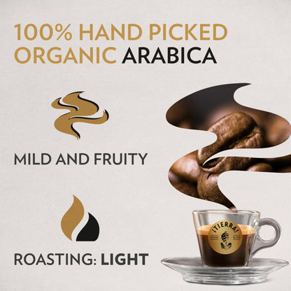 Lavazza Tierra Organic Light Roast Whole Bean Coffee 2.2lb (Best By 07/30/2026)