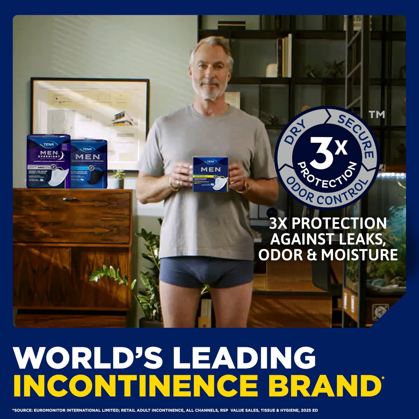 TENA Men Maximum Guards, Incontinence Pads for Men, 48 ct