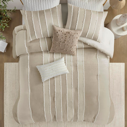 INK+IVY Shay Comforter Set, King/Cal King, Taupe 3pc