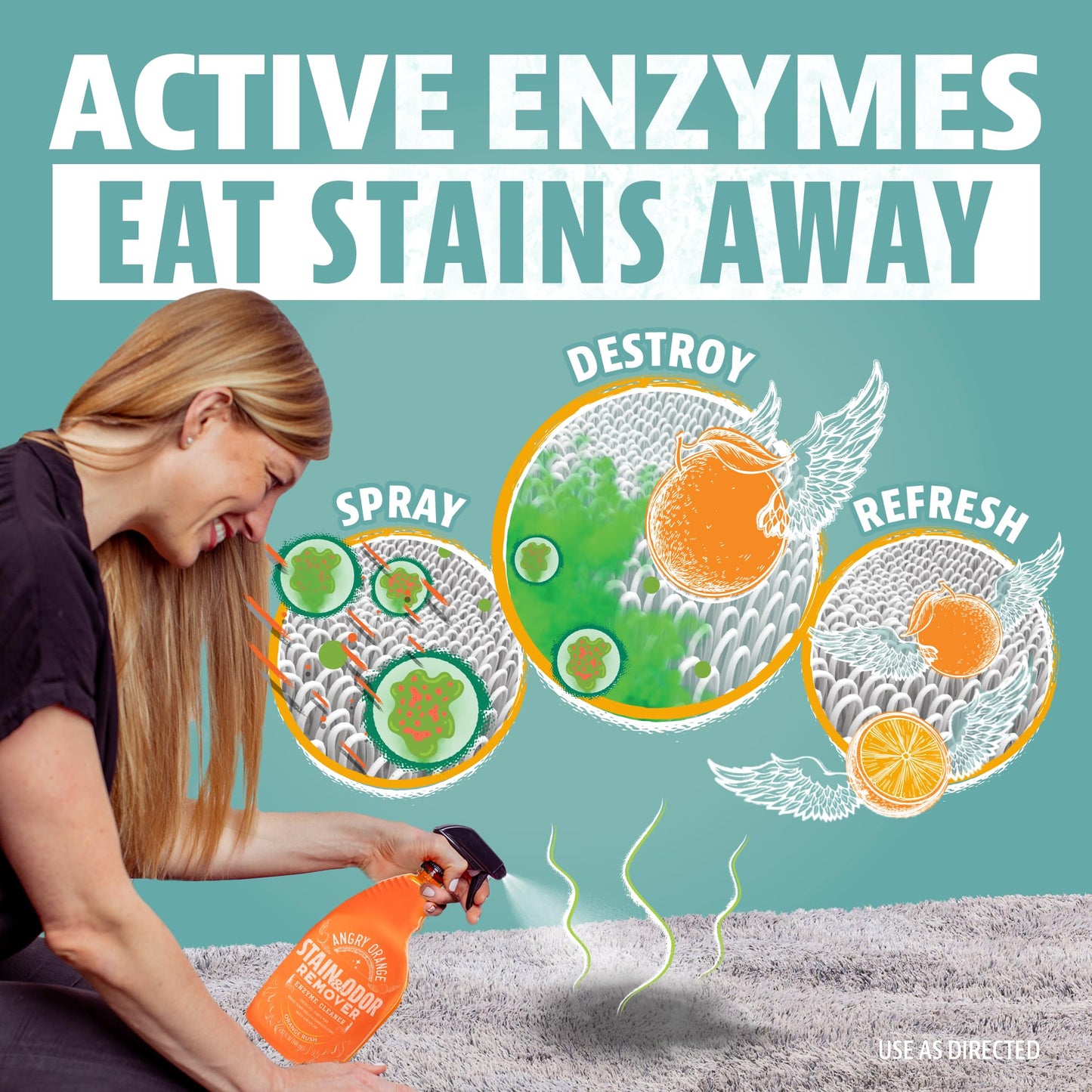 ANGRY ORANGE 1 Gal Enzyme Cleaner & Deodorizer 1 Gal