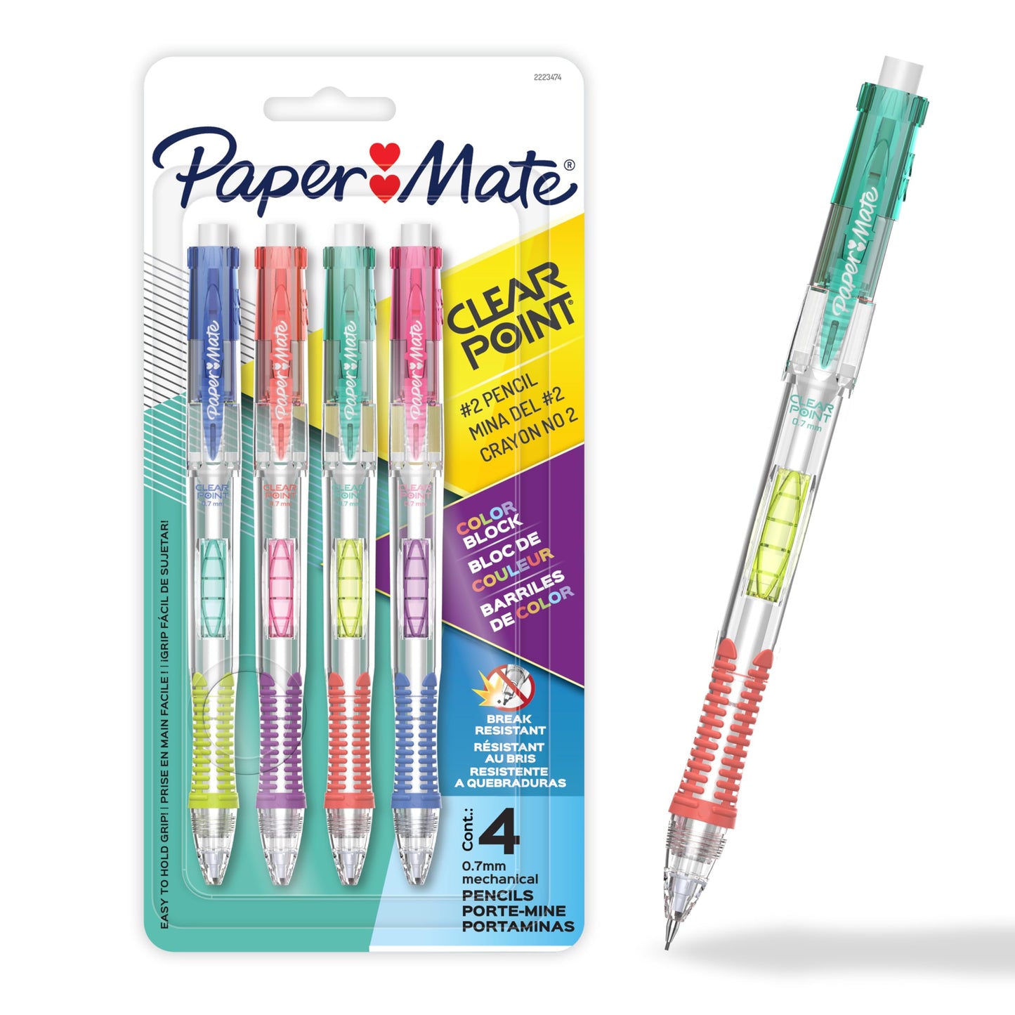Paper Mate ClearPoint Mechanical Pencil 4 Count